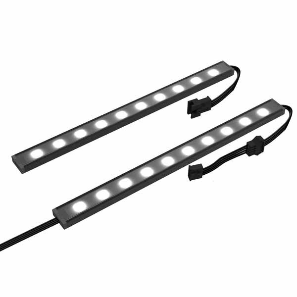 NZXT HUE 2 Underglow LEDストリップ [ RGB LED 10灯搭載 20cm (2本入) ]｜AH-2UGKD-B1(2)