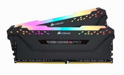 Corsair 32GB(16GBx2) DDR4-3600MHz(PC4-28800) デスクトップPC用 メモリ VENGEANCE RGB PRO シリーズ｜CMW32GX4M2Z3600C18