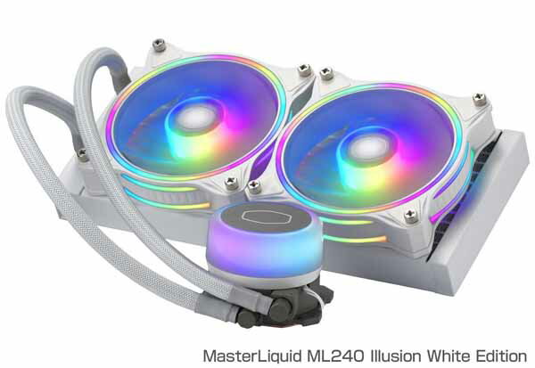 Cooler Master MasterLiquid ML240 Illusion White Edition 水冷一体型CPUクーラー ホワイト｜MLX-D24M-A18PW-R1