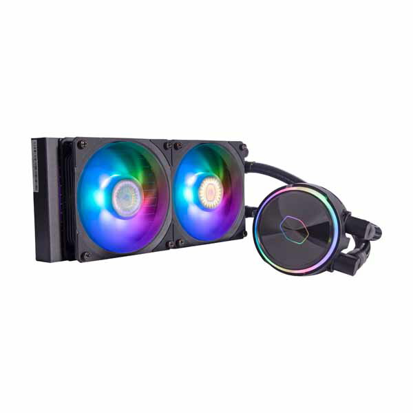 Cooler Master MasterLiquid PL240 Flux ハイエンド水冷一体型CPUクーラー 120mmx2｜MLY-D24M-A23PZ-R1