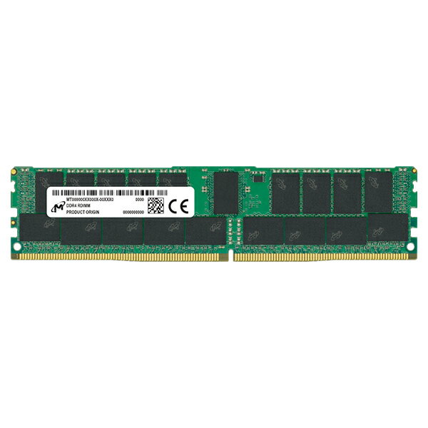 Micron 32GB(32GBx1) DDR4 3200MHz (PC4-25600) CL22 RDIMM 1Rx4｜MTA18ASF4G72PZ-3G2B1