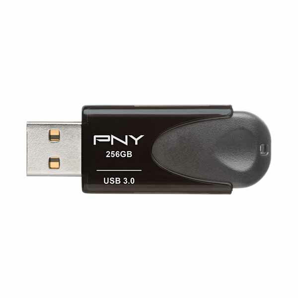 PNY Turbo Attache 4 USB 3.0 容量256GB USBメモリ ブラック｜P-FD256TBAT4A-GE