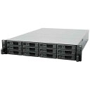 Synology SA3410 3.5/2.5インチのSAS/SATAドライブ12台の取り付けに対応 2Uラックマウント型ストレージキット