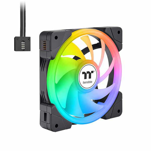 Thermaltake SWAFAN EX12 ARGB PC Cooling Fan TT Premium Edition 3 Fan Pack æե֥졼ɤARGB LED 120mmեx3 ֥åCL-F167-PL12SW-A