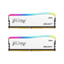 Kingston 16GB(8GBx2) DDR4 3600MHz(PC4-28800) CL17 DIMM FURY Beast White RGB Special Edition zCgbKF436C17BWAK2/16