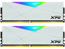 ADATA XPG SPECTRIXD50 32GB(16GB×2) DDR4-3200MHz (PC4-25600) CL16-20-20 U-DIMM RGB DUAL COLOR BOX ホワイト|AX4U320016G16A-DW50