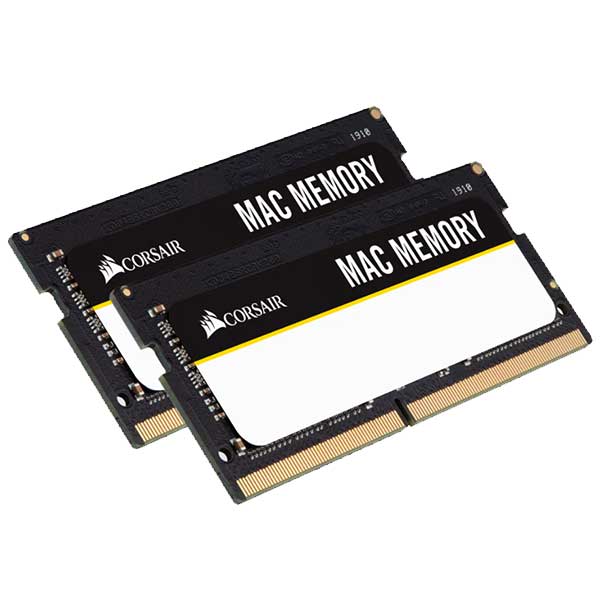 Corsair Mac Memory 32GB(16GBx2) DDR4 2666MHz(PC4-21300) 260pin SODIMM 1.2V Apple Qualified Unbuffered 18-18-18-43bCMSA32GX4M2A2666C18