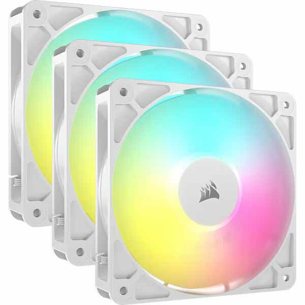 Rakuten - Corsair RS120 ARGB WHITE Triple Fans デイジーチェーン接続対応 RGBファン 120mmファンx3 ホワイト｜CO-9050185-WW