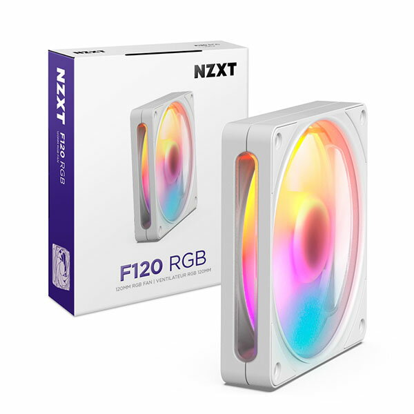 樂天商城 - NZXT F120 RGB v2 White ケースファン 120mm×1 ホワイト｜RF-R212S-WF