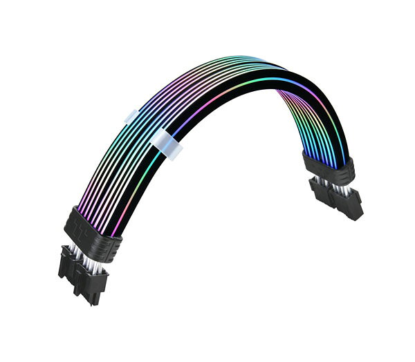 PC4U 楽天市場店のThermaltake Tt Mod 8 pin ARGB Cable ARGB電源ケーブル ブラック｜AC-082-CN1NAN-A1｜アングル2