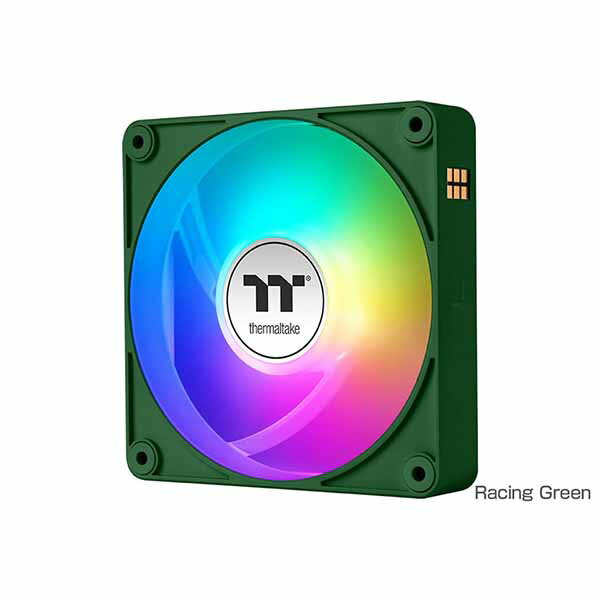 Thermaltake CT120 Reverse EX ARGB Sync PC Cooling Fan 3 Pack Fan -Racing Green- 120mmファンx3 レーシンググリーン｜CL-F226-PL12RG-A