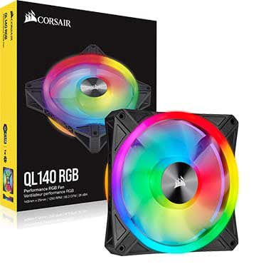 Corsair iCUE QL140 RGB 140mm PWM Single Fan （ファン増設用） 140mmファン｜CO-9050099-WW