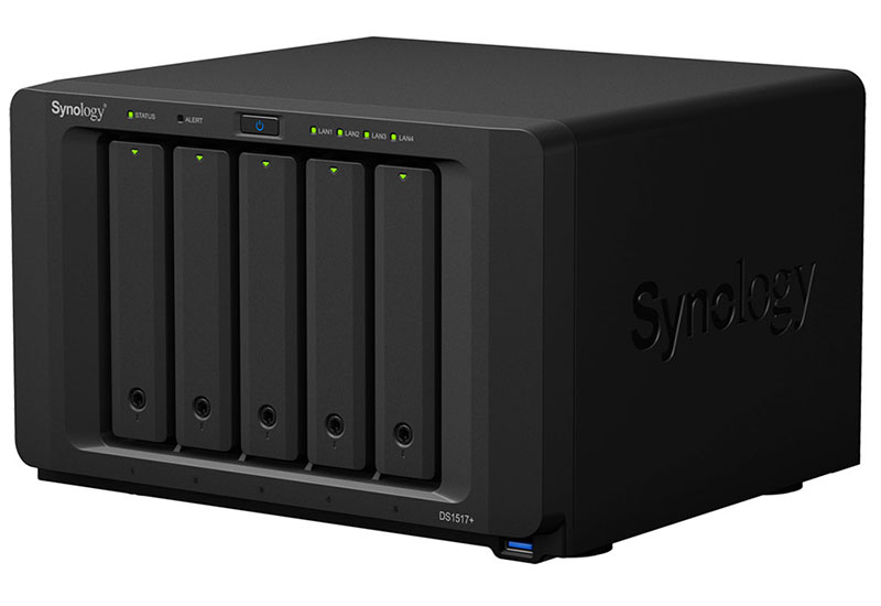 Synology DiskExpansion DX517 5台のドライブベイを備える拡張ユニット DS1817+/DS1517+対応