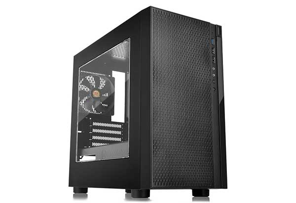 【訳あり】【アウトレット特価・新品】Thermaltake Versa H18 Window ミニタワー型microATX PCケース｜CA-1J4-00S1WN…