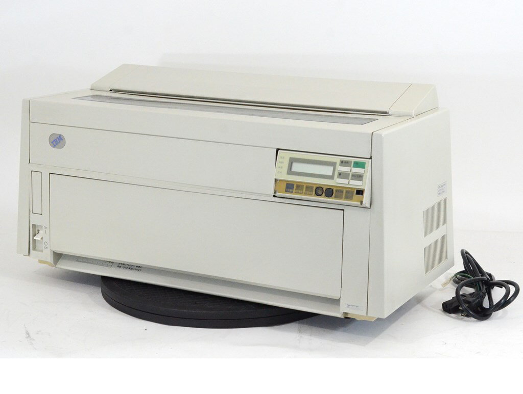 【中古】IBM 5577-S02 ドットプリンター 伝票 複写 ラウンド型 パラレル 30日保証 送料無料【ボタン部..