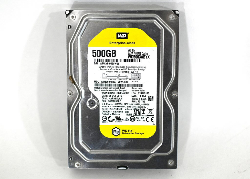 pc98.shop㤨֡šWESTERN DIGITAL WD5003ABYX 3.5HDD 500GB 7200rpm S-ATA 10000ְʲפβǤʤ1,980ߤˤʤޤ