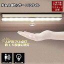 【送料無料】人感センサーLEDライト2個セット USB充電式 10LED マグネット&両面テープタイプ 玄関 廊下 クロゼット 車庫 階段 棚下 間接照明などに LEDセンターライト(3)
