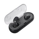 【送料無料】Bluetooth イヤホン 完全ワイヤレスイヤホン 左右分離型 片耳 両耳とも対応 高音質 マイク内蔵 充電式収納ケース ブラック☆(TWS16) ジョギング ランニング スポーツジム(2)