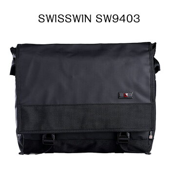 【送料無料】 SWISSWIN スイスウィン ショルダーバッグ SW9403☆多機能 ショルダーバッグ 人気 メッセンジャーバッグ★軽量 12L 男女兼用☆ 通勤通学用 ビジネス outdoor アウトドア 防災　旅行 おしゃれ 斜め掛けバッグ 出張 ビジネスバッグ