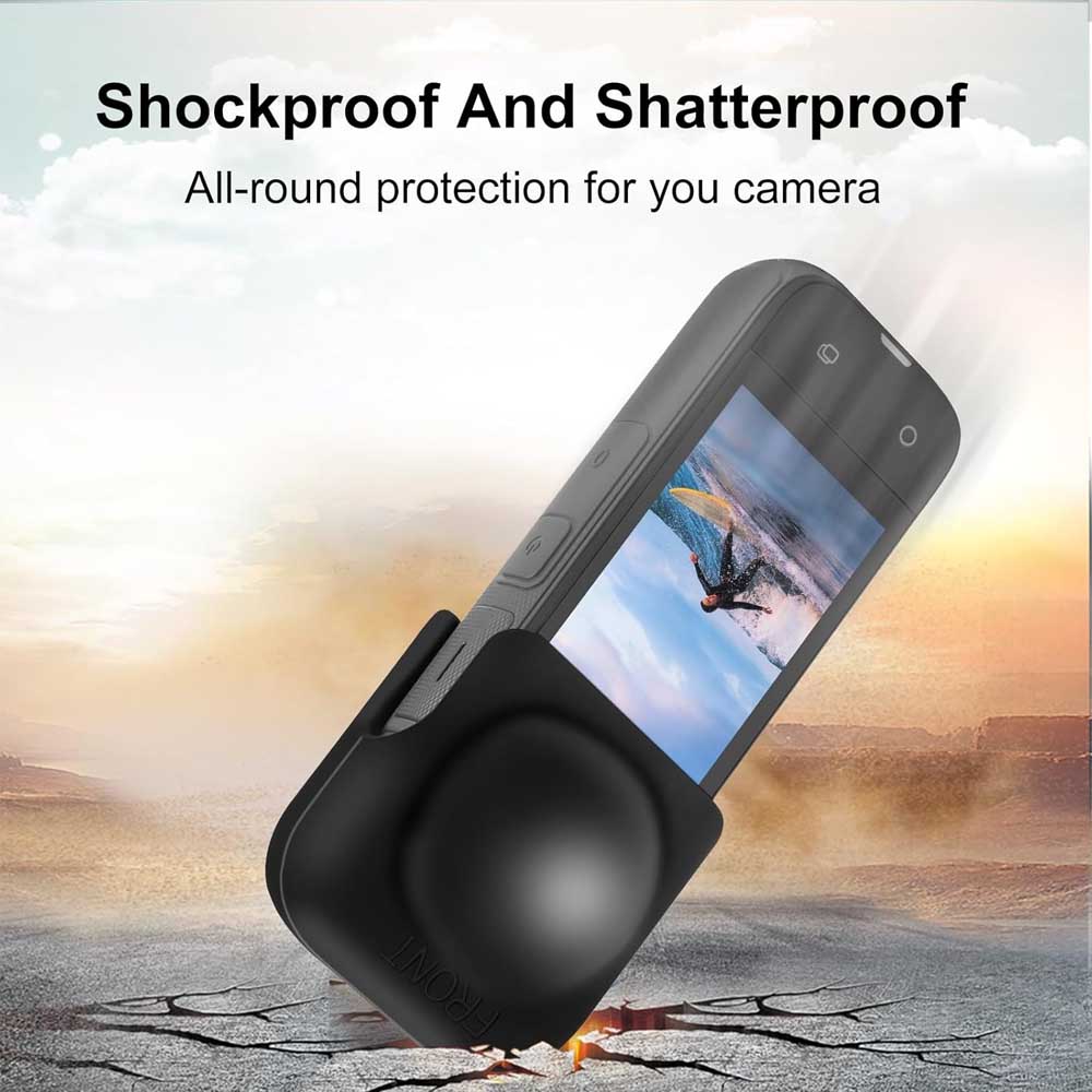 insta360 x5 レンズキャップシリコンカバー X5/X4適用 レンズ保護 インスタ360 X4...