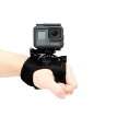 GoPro Hero11 Hero10 Hero9 リストストラップマウント 滑り止め 腕 手首 足首 腕 グローブマウント ストラップ アクションカメラ用アクセサリー アームバンドマウント Crosstour ct7000 ct8500 Dji Apeman a79 a77 a87 ブラック Hero8 Hero7 Hero6 Hero5 対応 ゴープロ