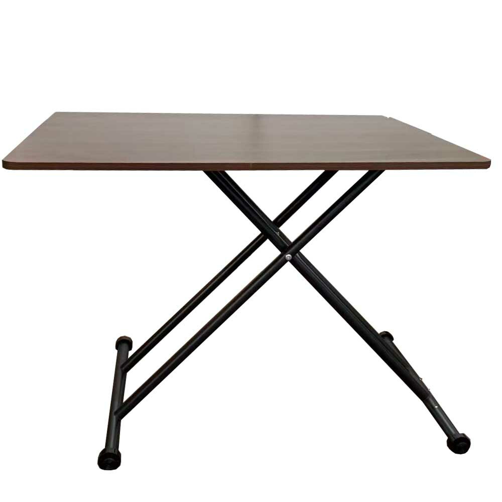 乐天商城 - テーブル 昇降式 ガス圧昇降式テーブル幅 90/100/120×奥行60cm/高さ10-72cm 調節 ブラック ナチュラル ホワイト おしゃれ シンプル ダイニングテーブルパソコンデスク 組立簡単 ワークデスク PCデスク勉強机 在宅勤務 送料無料 沖縄県 離島中継料別途2000円