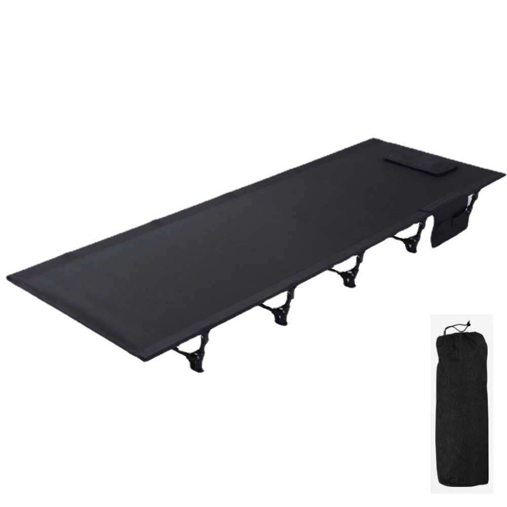 PCASTOREのアウトドアベッド キャンプコット 折りたたみ ベッド 軽量 耐荷重150kg 簡易ベッド コンパクト ド 軽量 サイドポケット付 ローコット 防水 通気性 防災 収納ケース付き 送料無料｜アングル2