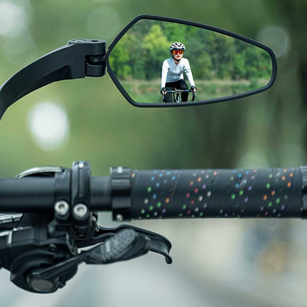 自転車 ミラー バーエンドミラー サイドミラー バックミラー 補助ミラー 凸レンズ ...