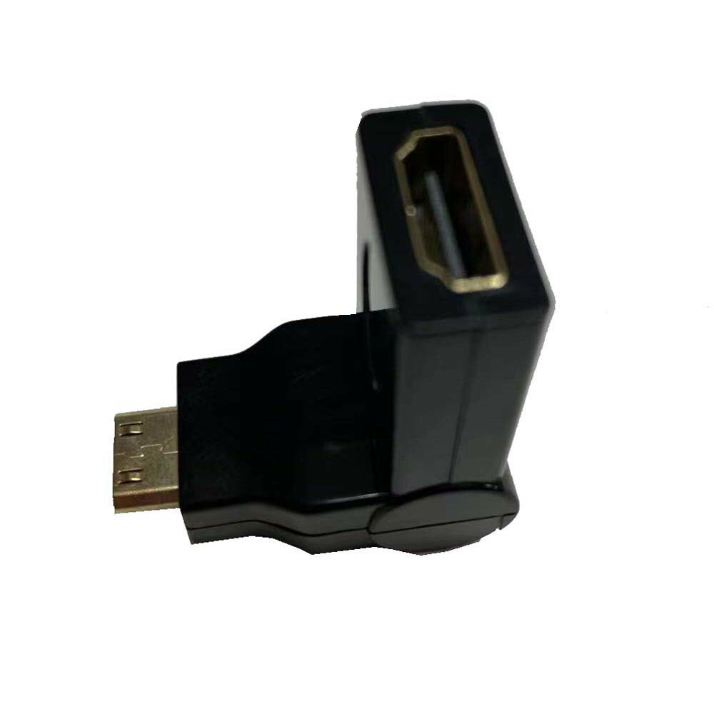 Mini HDMI HDMI 変換 HDMI HDMI 変換アダプタ 90°-180° ミニオス 標準メス 標準オス 標準メス 上下90度 角度自由調整可 ミニHDMI L字型 送料無料