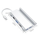 Type-C 7in1 USBハブ Type-C Hub 高速USB 3.0ポート USB-C 充電ポート VGA HDMI 有線LAN スタンド アルミニウム...