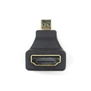  HDMI L型 アダプタ microHDMIオス × HDMIメス 変換アダプタ(映像音声対応)