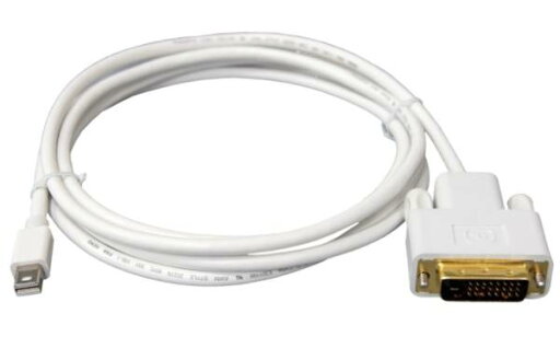 【送料無料】 Mini Displayport/Thunderbolt to DVI 変換ケーブル 1.8m 【送料無料】 Mini Displayport/Thunderbolt to DVI 変換ケーブル 1.8m