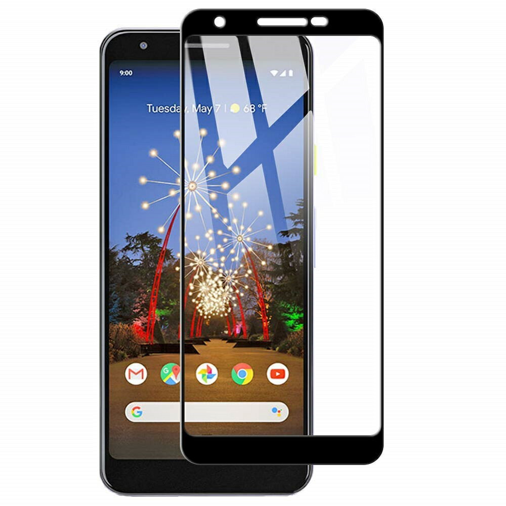 【送料無料】 Google Pixel 3a/3a XL仕様選択可能全画面 フィルム 全面張り強化ガラスフィルム 硬度9H 3D 耐衝撃 撥油性 超耐久 耐指紋 飛散防止処理 保護フィルム