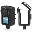 DJI Action 3 Action 4 用 フレームケース DJI Action 3/4アクションフォーカメラアクセサリー用アダプター付きプラスチック保護ケ...