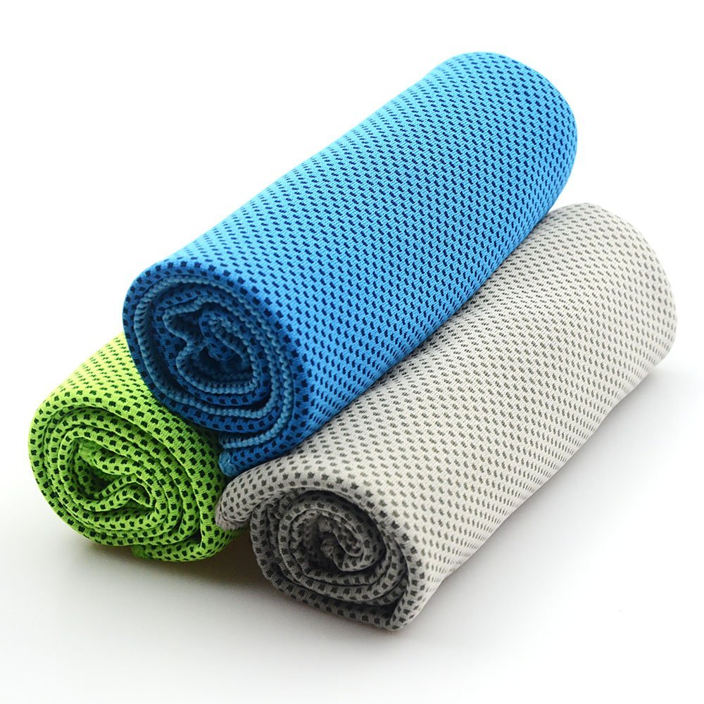 【送料無料】冷感タオル 冷却タオル クールタオル 速乾タオル 超吸水 軽量 速乾 熱中症対策 スポーツタオル クール ひんやり アイス 冷感 (30*110CM...