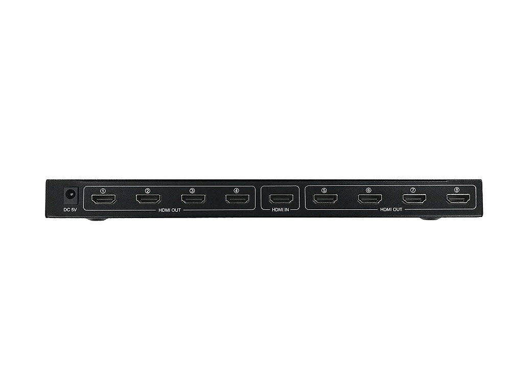 HDMI(オス)　to 8HDMI(メス)分配器☆コンパクトタイプ☆3D対応 V1.4 1080P☆HDMI 1X8 ...
