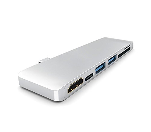 yz Type-C to HDMI J[h[_[ 6in1 USBnu Type-C Hub USB 3.0|[g / USB-C [d|[g / SD / TFJ[h[_[ A~jEdグ RpNg 4KΉ @\ ^ MacBook / ChromeBook PixelΉ