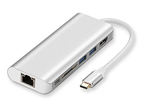 USB Type-C nu HDMI 4KΉ Type-C J[h[_[ 6in1 USBnu Type-C Hub USB 3.0|[g / USB-C [d|[g / SDJ[h[_[ / HDMI / LLAN A~jEdグ RpNg @\ ^ MacBook / ChromeBook PixelΉ