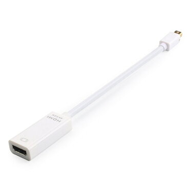 【送料無料】Mini Displayport (Thunderboltポート互換性) to HDMI変換アダプタ オス → メス 4K x 2K