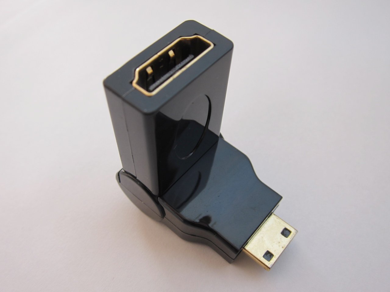 ������̵����HDMI to HDMI L�����Ѵ������ץ�(ɸ��HDMI�������᥹) 90��-270�� ����Ĵ����ͳ����