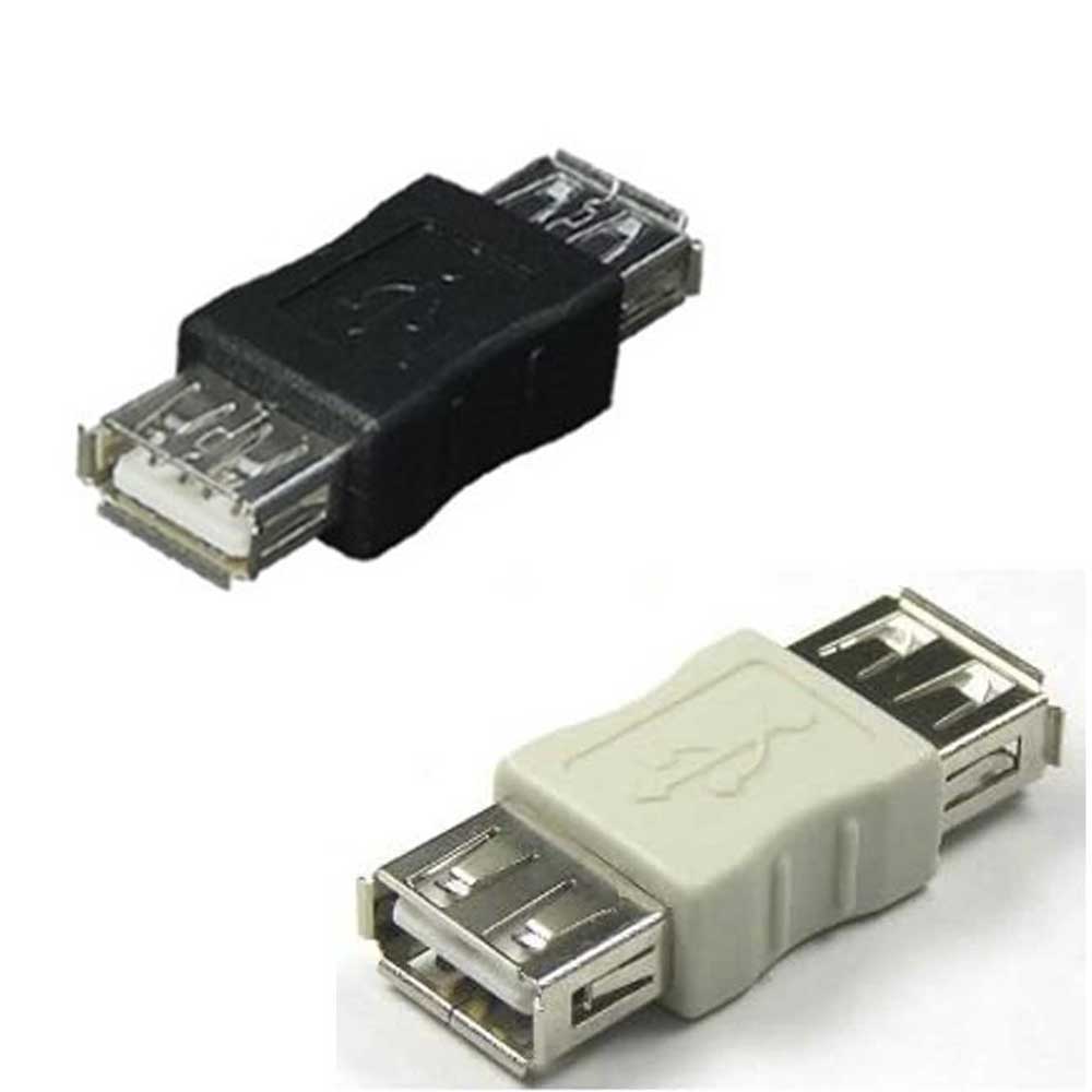 乐天商城 - 【送料無料】 USB中継プラグ A(メス)→A(メス) ブラック / グレー USB機器同士を繋ぐ便利な延長中継 USBアダプタ USB(メス)-USB(メス)