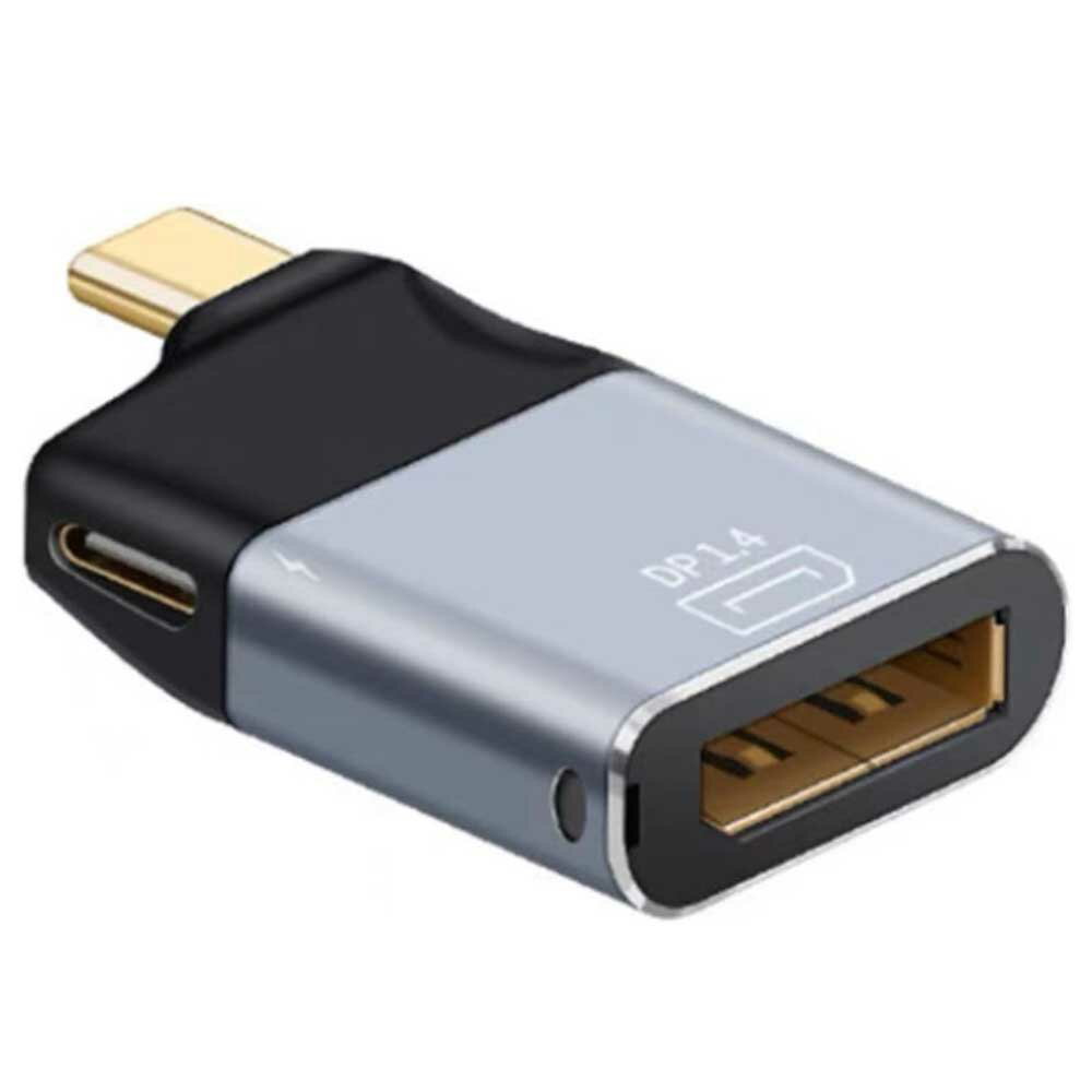 TypeC USB C to Displayport 変換アダプター DP 8K/60Hz映像出力 USB-C 急速充電PD(100W) 対応 設定不要 Type-C⇨Displayport MacBook Pro Air/iPad Pro ChromeBook/Surface Go / Pro7 / Matebook/Switch/USB C デバイス対応 スマホ対応不可 アルミニウム合金 送料無料