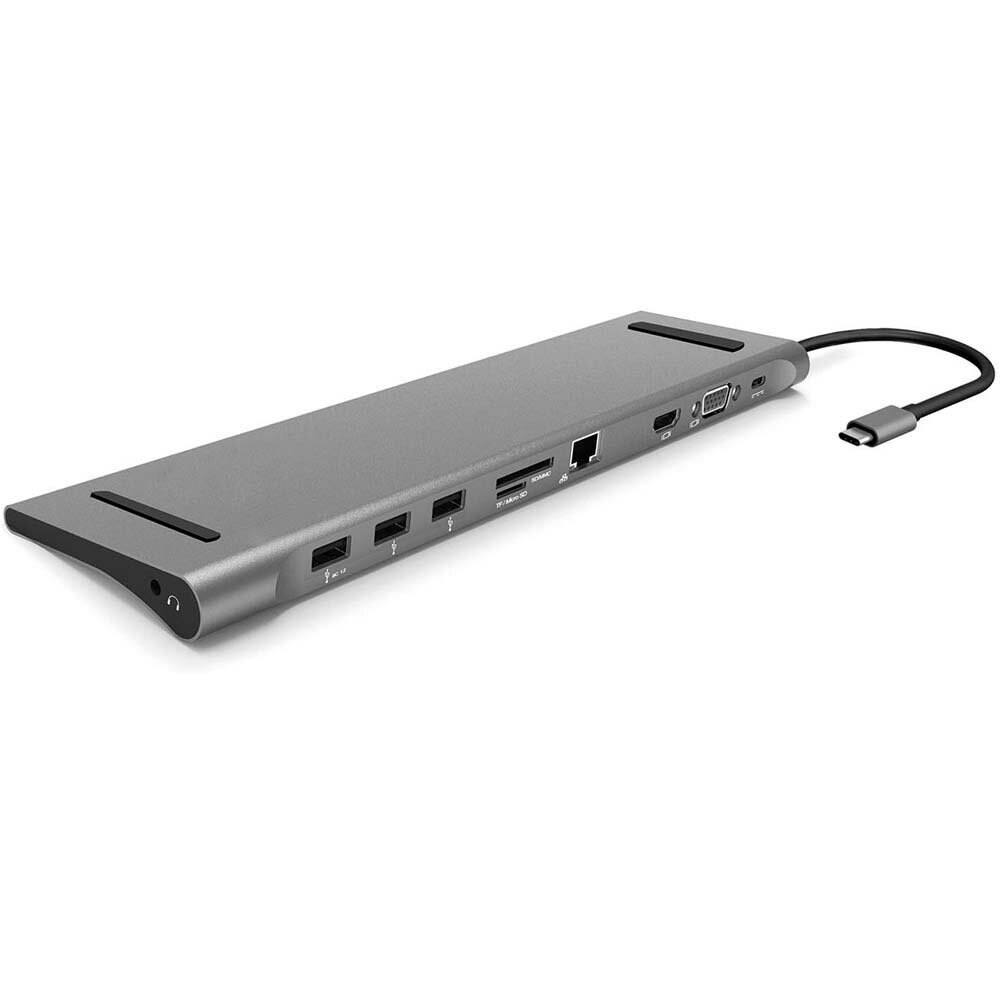 USB-Cnu Type-C3.0 10in1hbLOXe[V }`|[gA_v^ Type-C to VGA HDMI 4K𑜓x Thunderbolt 3 USB-C |[g+USB 3.0|[g SD TFJ[h[^[ 3.5mmI[fBI MacBook Pro 13