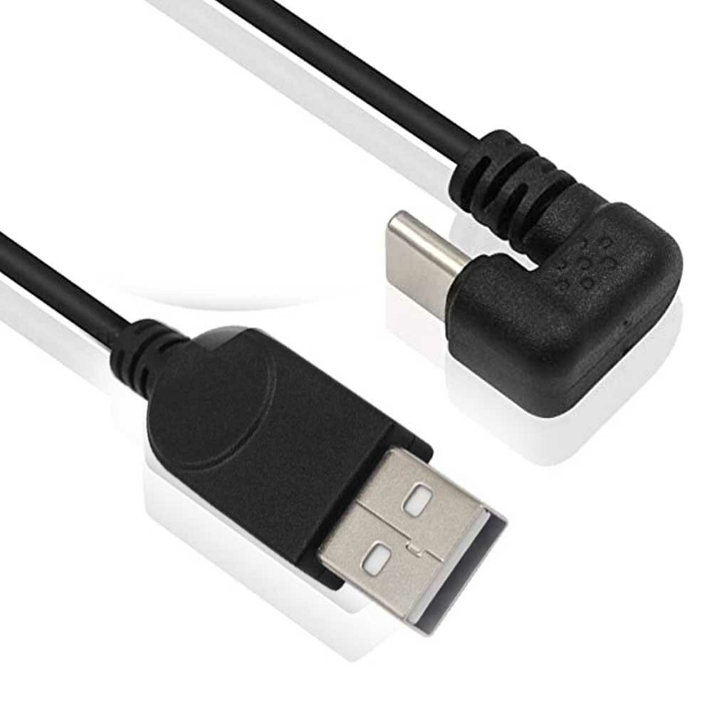 U字 USB Type Cケーブル3A USB Cケーブル, 180度USB-C to USB A急速充電ケーブル, USB-A オスto USB-C オス Galaxy S9 S8 Note 9 8, MacBook その他USB-C機器対応 30cm 送料無料