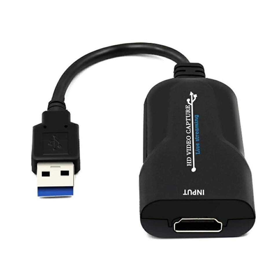  USB2.0対応 1080p 60fps HDMIキャプチャーカード ビデオキャプチャーボード ゲーム実況生配信・画面共有・録画・ライブ会議用 UVC(USB Video Class)規格準拠 電源不要 持ち運びに便利 720/1080P対応