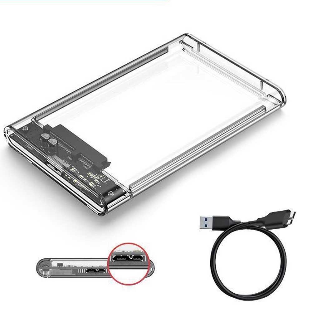 2.5インチハードディスクボックスUSB 3.0 SSDボックス2.5インチねじ不要、工具不要SATA外部ハードディスク5 Gbps高速データ転送UASP対応ポータブルSSDドライブボックスSATA USB変換ボックス取り付け容易/取り外し可能Mac Windows Linux PS 4 PS 3 XBox HDTVなど【送料無料】