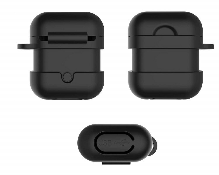 【送料無料】Apple AirPods ケース シリコンカバー エアポッズ スキンシール ネックストラップ スポーツ用ストラップ 落下保護 紛失防止 保護ケース