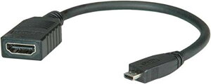 Micro HDMI to HDMI -᥹ Ѵ֥ 15cm  Micro HDMI   HDMI ᥹ Ѵͥ 3D 1080Pб ̵