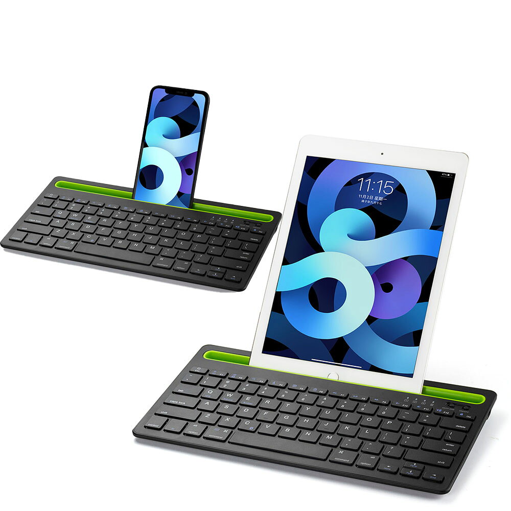 iOS Android Windows 全対応 Dual Channel デュアルチャネル bluetooth キーボード K908 ワイヤレスキーボード リチウムバッテリー内蔵 人気 かっこいい　リモートワーク最適 iPhone iPad Xperia Galaxyなど pcastore-10003967 PCASTORE サンプル画像2