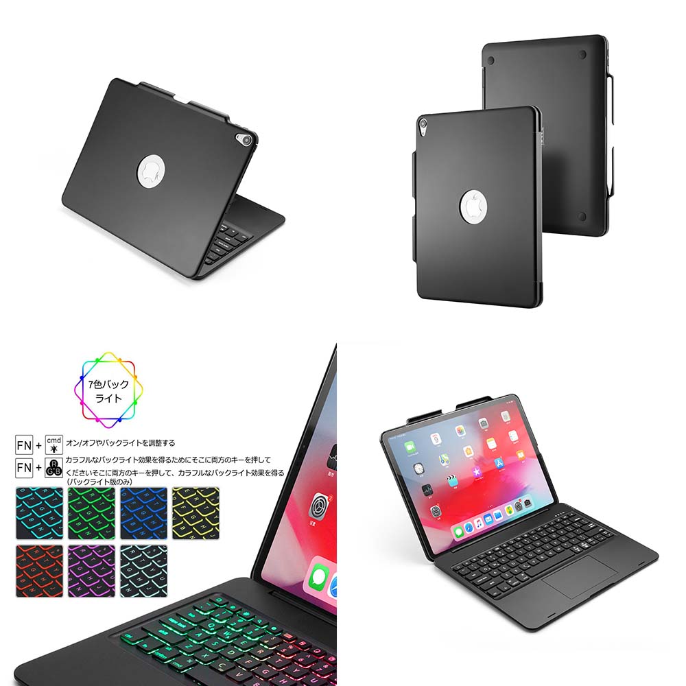 iPad Pro13 M4 用　iPad Air13 M2 / M3 / M4 用 iPad Pro 12.9 第3第4世代 タッチパッドキーボード ワイヤレス カバー バックライト Apple Pencil 収納付 bluetoothキーボード リチウムバッテリー内蔵 人気 かっこいい リモートワーク 送料無料 pcastore-10003004 PCASTORE サンプル画像3